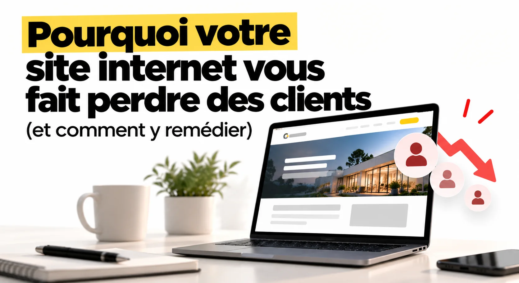Site internet daté et lent qui fait fuir les visiteurs sur mobile