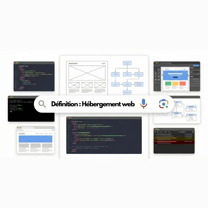 Illustration : Hébergement web